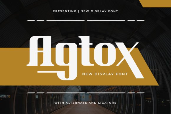 Agtox: A Display Font Built for Digital Impact
