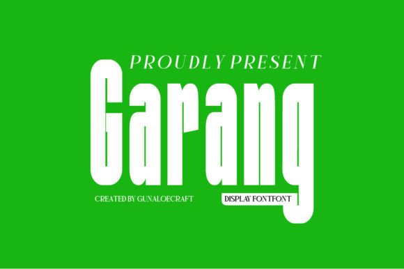 Garang: A Friendly Typeface for Creating a Cohesive Brand