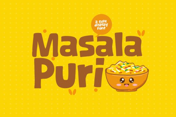 Masala Puri: A Modern Display Font for Digital Design