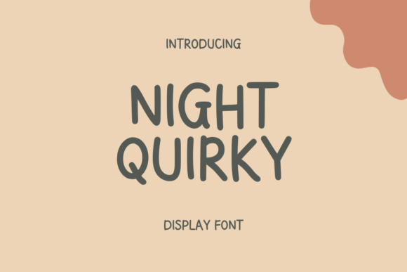 Night Quirky Font Adds Character to Editorial Projects