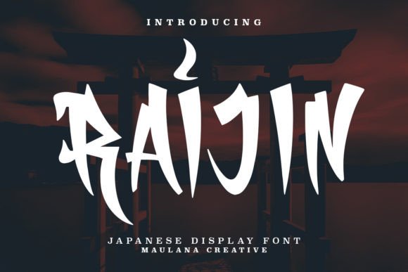 Raijin: The Japanese Display Font for Authentic Editorial Moods