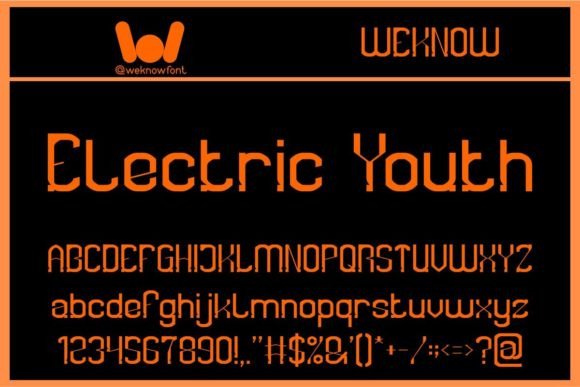The Creative Spark of Electric Youth Font