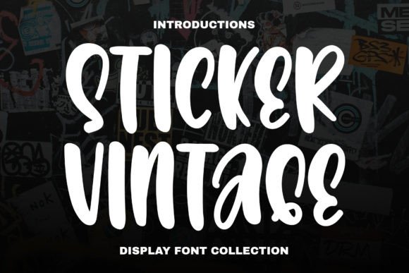 The Sticker Vintage Font: My Secret for Standout Campaign Graphics