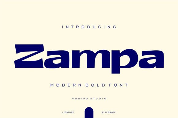 Zampa: A Calligraphic Font for Editorial Depth